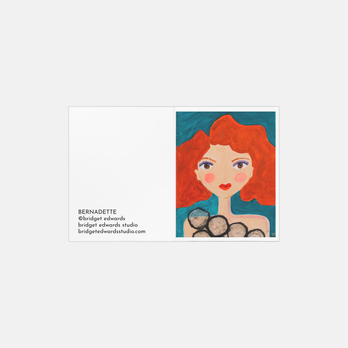 BERNADETTE Folded Notecards (QTY 10)