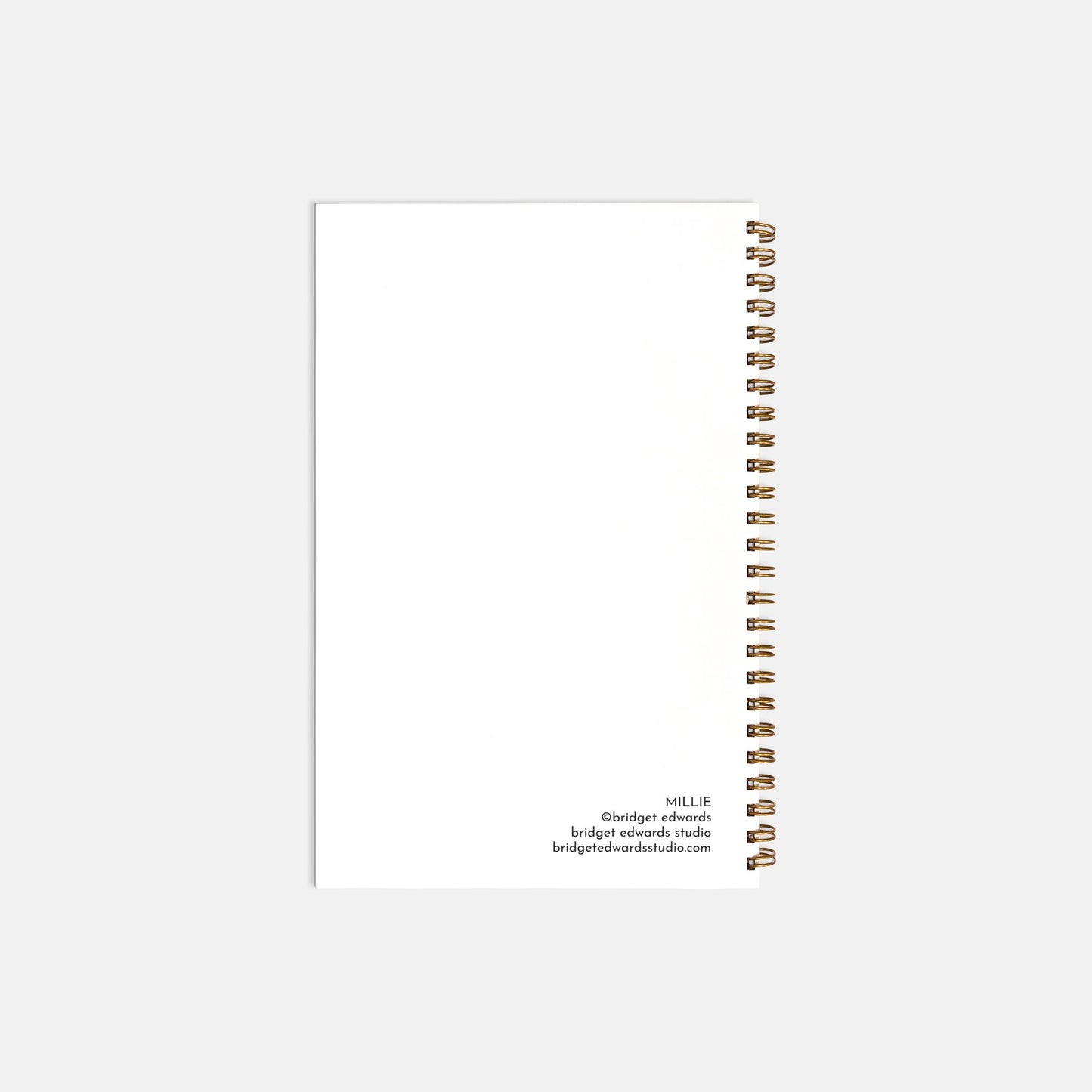 MILLIE Notebook Hardcover Spiral 5.5 x 8.5