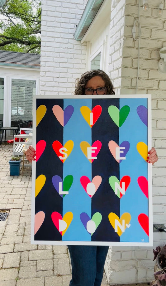 LITE BRITE, LONDON (framed)