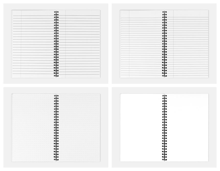 MILLIE Notebook Hardcover Spiral 5.5 x 8.5