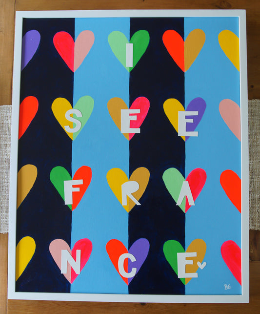 LITE BRITE, FRANCE (framed)