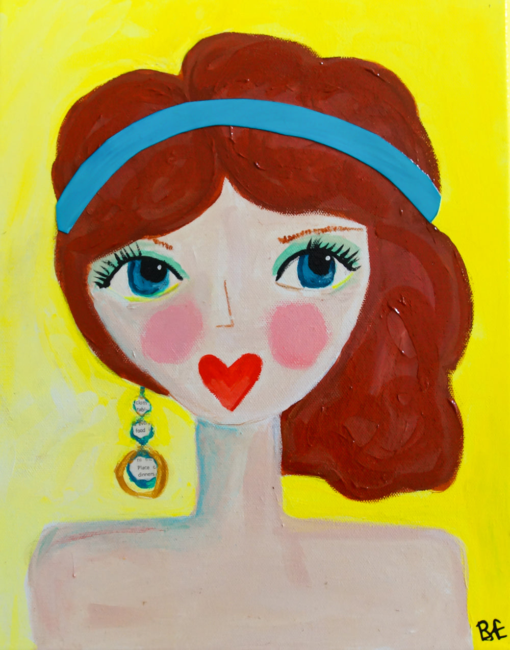 Astrid. Mixed Media on Canvas.