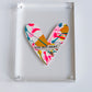 Mixed Media Hearts in Acrylic Frames