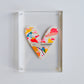 Mixed Media Hearts in Acrylic Frames