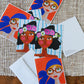 BIRDIE + CONSTANCE - flat art notecards, set of 6
