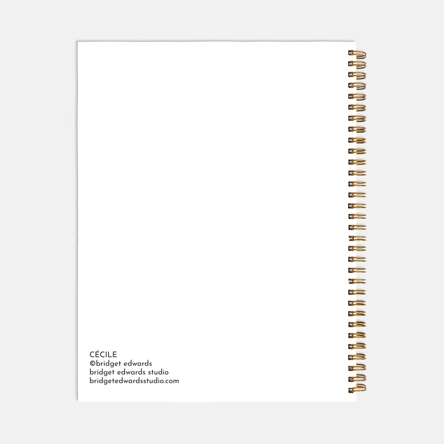 CÉCILE Notebook Softcover Spiral 8.5 x 11