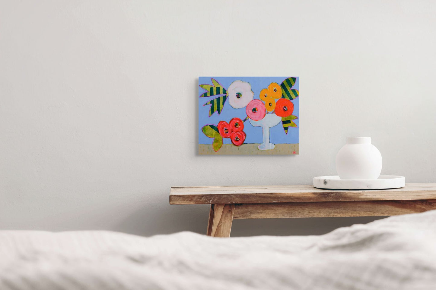 FLORALS on CANVAS BOARD