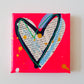 PINK VELVET CAKE. Set of 4 original mixed media on canvas. from Bridget Edwards Studio. 