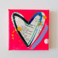 PINK VELVET CAKE. Set of 4 original mixed media on canvas. from Bridget Edwards Studio. 