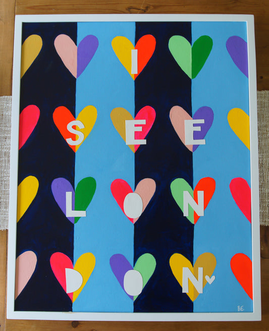 LITE BRITE, LONDON (framed)